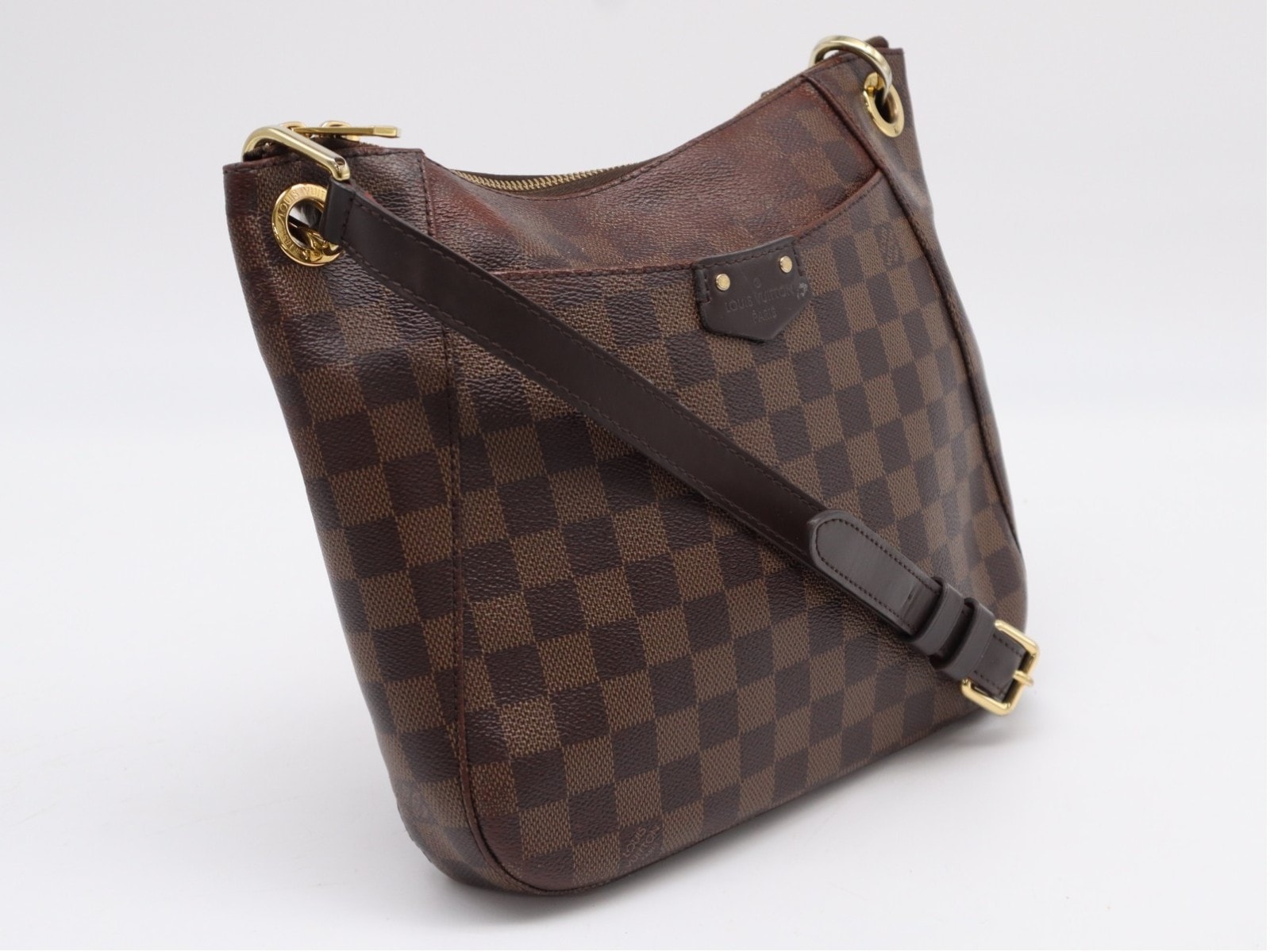 LOUIS VUITTON ルイ・ヴィトン ダミエ サウスバンク N42230 ショルダーバッグ ブラウン コーティングキャンバス レザー メンズ