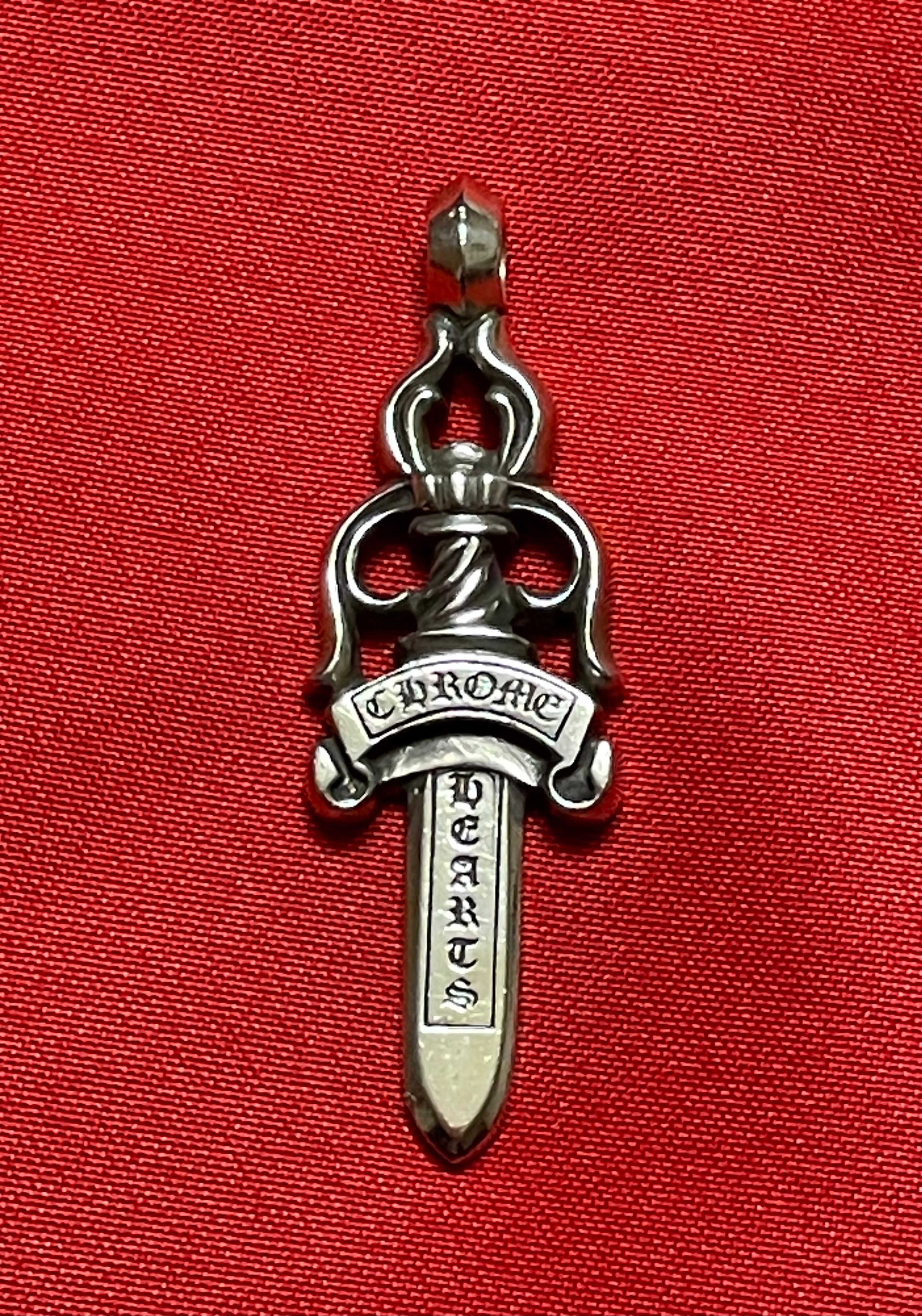 Chrome Hearts Large Dagger Pendant "Silver"