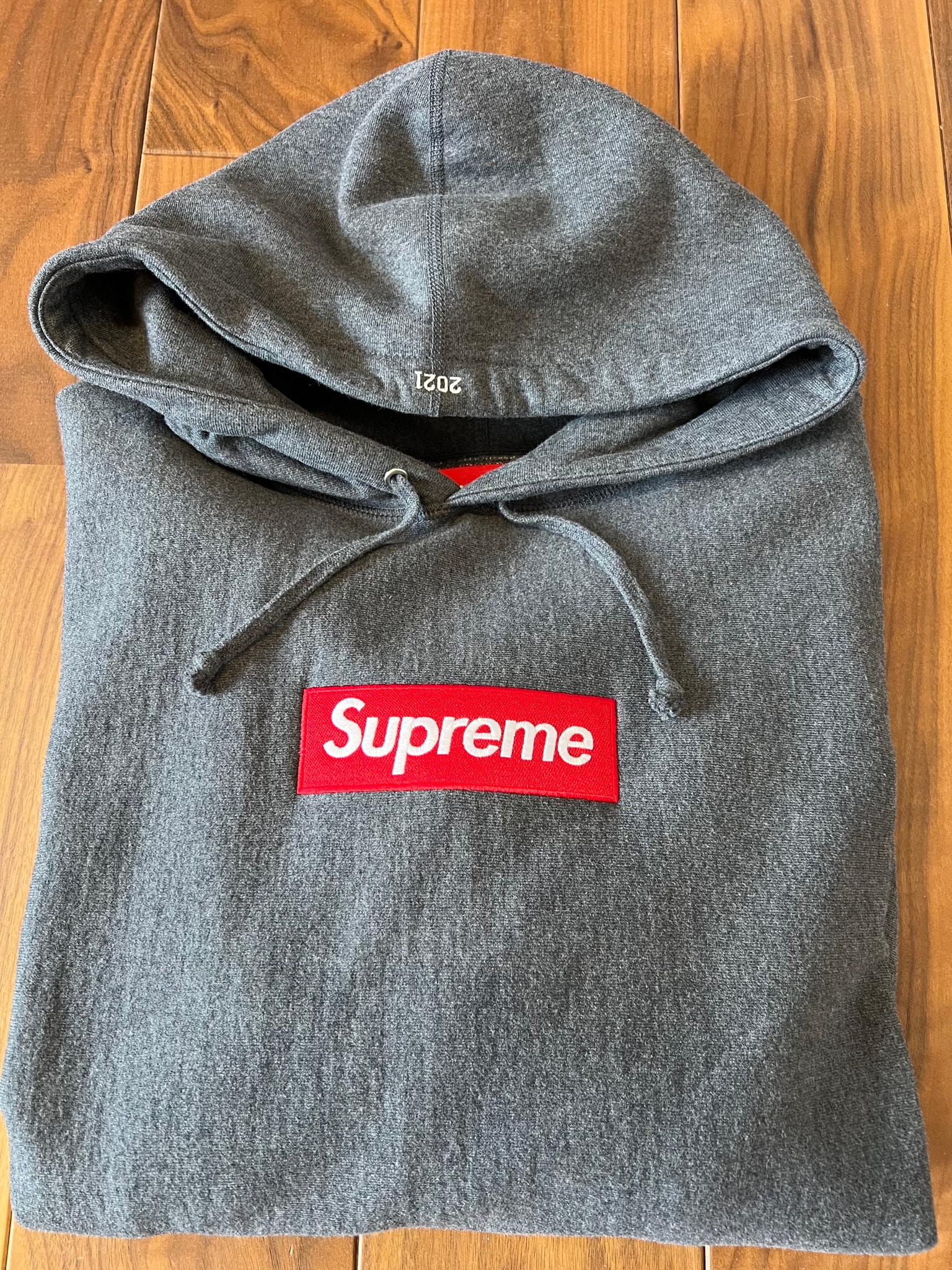 Supreme Box Logo Hooded Sweatshirt "Charcoal" (21FW)
