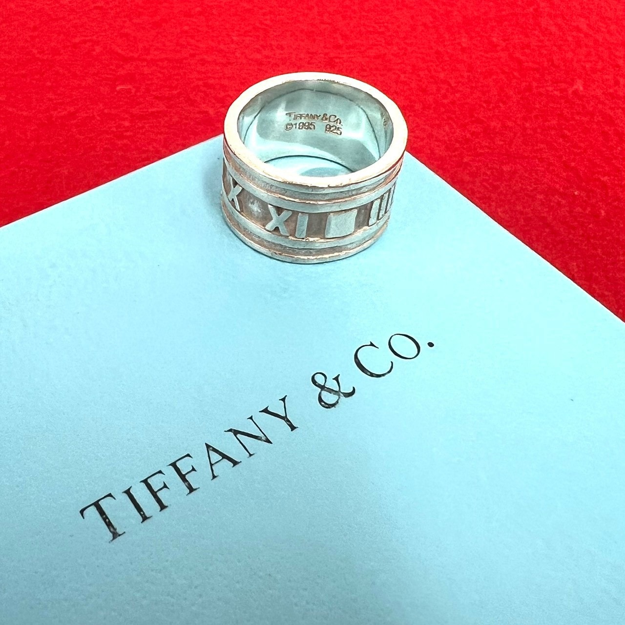 TIFFANY&Co. ティファニー アトラス ワイド リング シルバー925 リング・指輪 9号 シルバー
35756