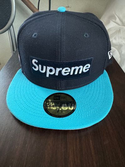Supreme 2-Tone Box Logo New Era "Blue"
