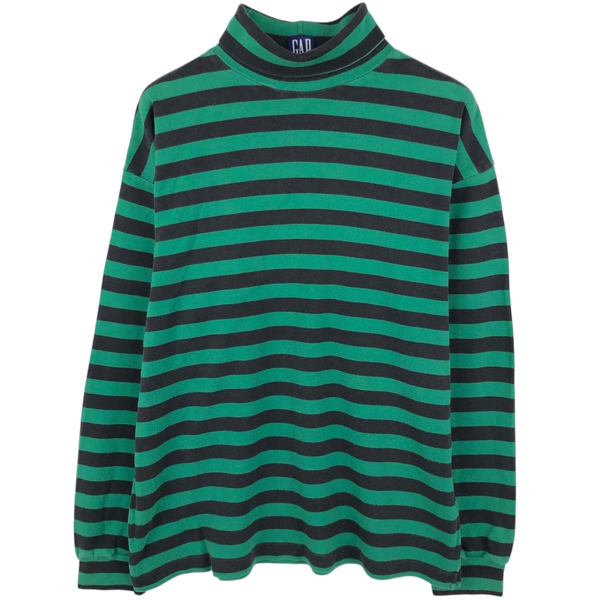 古着 90年代 ギャップ GAP オールドギャップ ボーダー柄 タートルネック ロングTシャツ ロンT メンズXL相当 ヴィンテージ/eaa652930