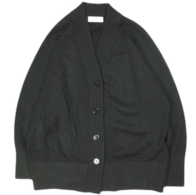 ADAM ET ROPE アダムエロペ 22AW 接結カーディガン GAK22010 Free ブラック ニット トップス g24571