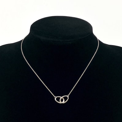 TIFFANY&Co.(ティファニー) ダブルループ Ag925 エルサペレッティ ネックレス 2.82g シルバー