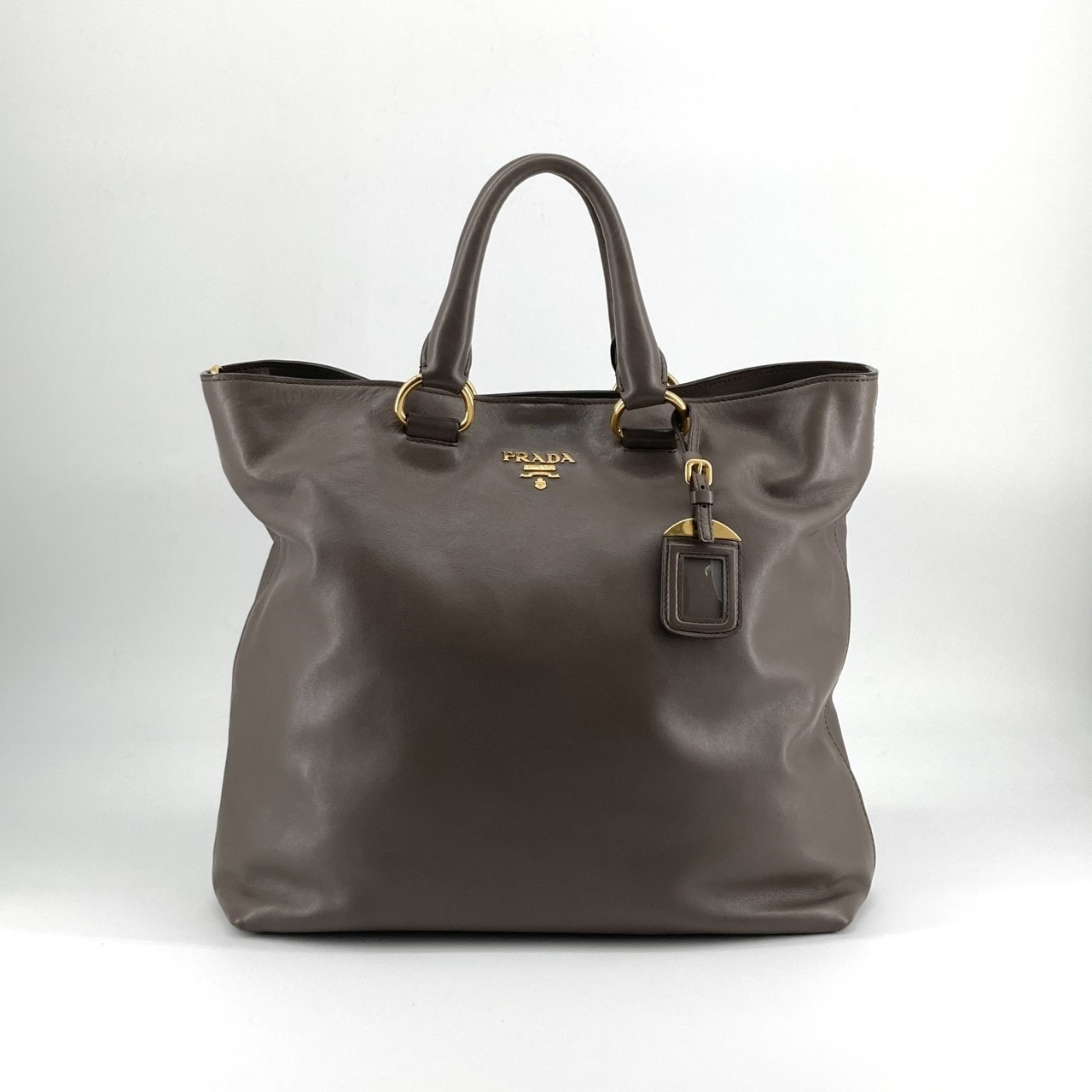 PRADA(プラダ) レザー ソフトカーフ BN1713 トートバッグ ブラウン