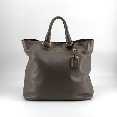 PRADA(プラダ) レザー ソフトカーフ BN1713 トートバッグ ブラウン