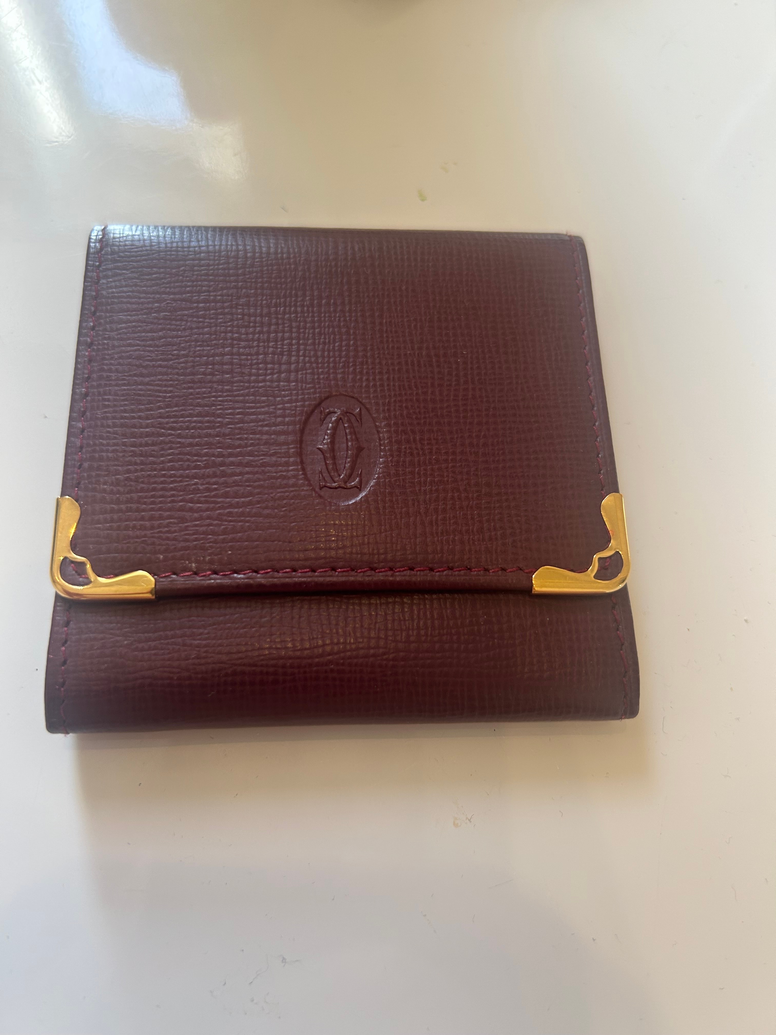 カルティエ マストライン コインケース "ボルドー"