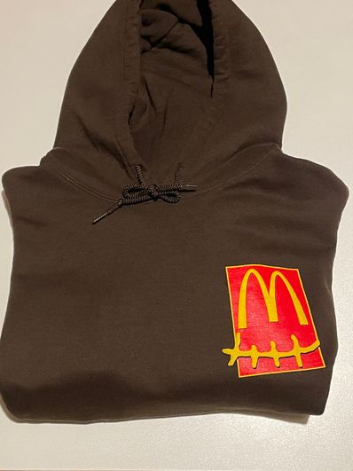 Travis Scott Cactus Jack x McDonald's Cactus Pack Sticker Hoodie "Brown"