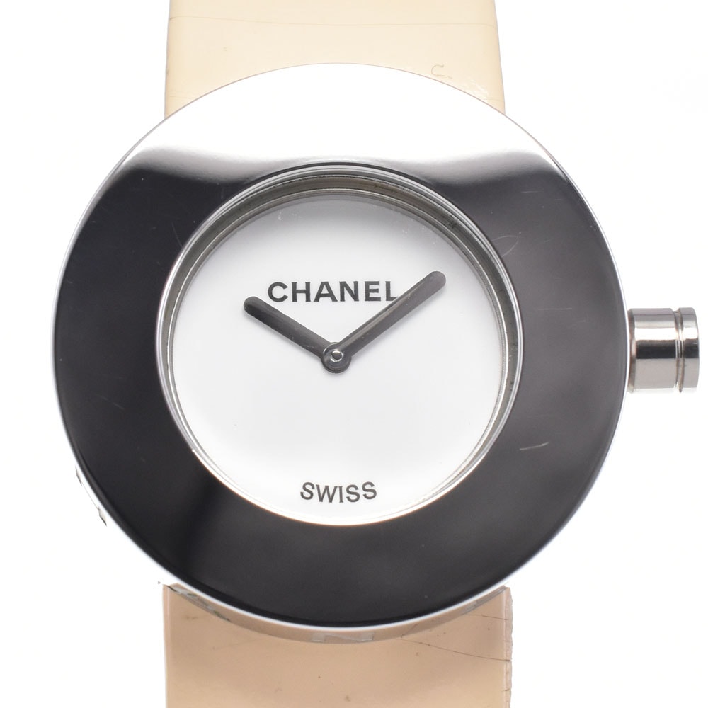 シャネル CHANEL ラ・ロンド ホワイト クォーツ レディース 腕時計 L#147627