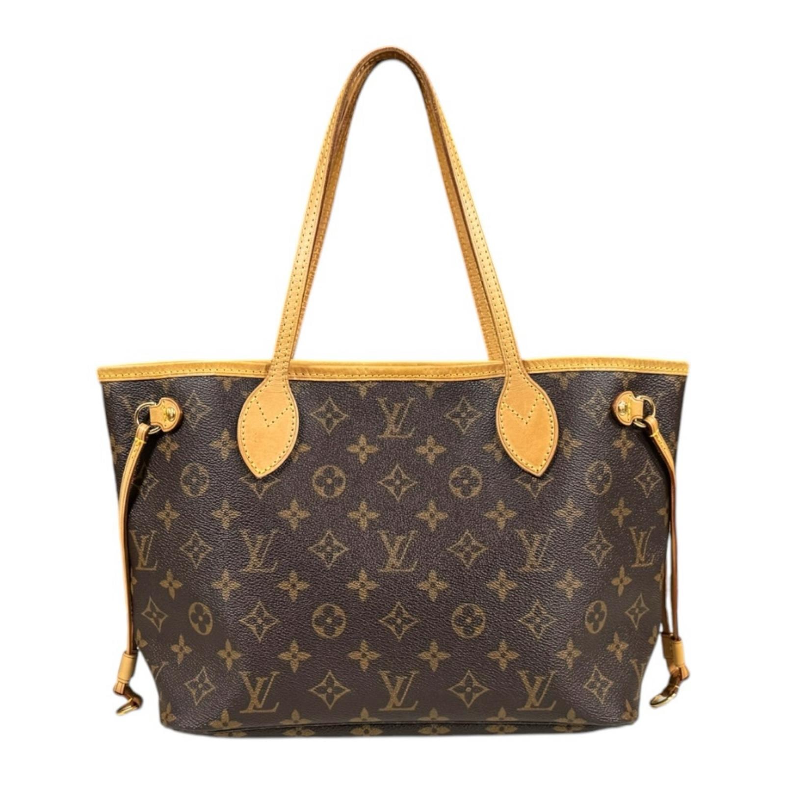 ルイヴィトン ネヴァーフルPM モノグラム トートバッグ モノグラムキャンバス M40155 ブラウン レディース LOUIS VUITTON  中古