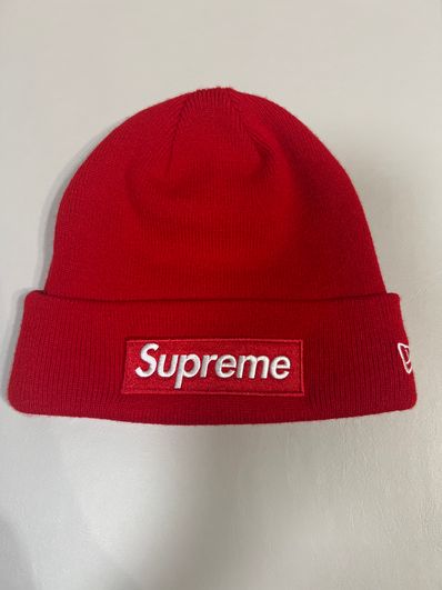 Supreme New Era Box Logo Beanie "Red" (23FW)