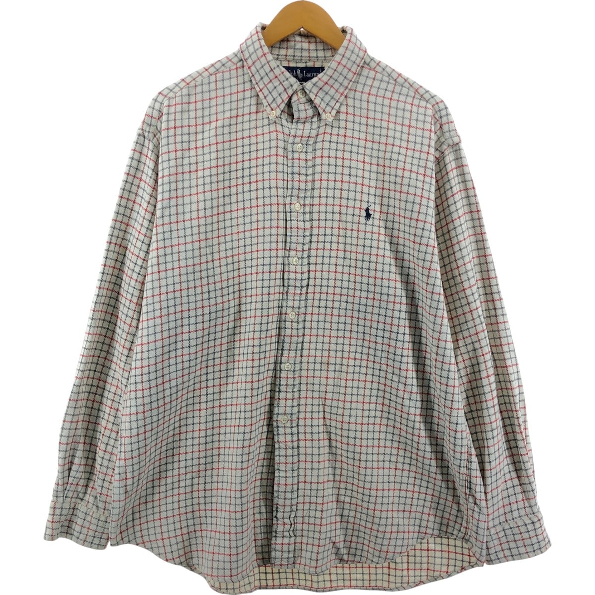 古着 ラルフローレン Ralph Lauren BLAIRE 長袖 ボタンダウン フランネルチェックシャツ メンズL相当/eaa542607