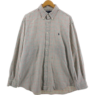 古着 ラルフローレン Ralph Lauren BLAIRE 長袖 ボタンダウン フランネルチェックシャツ メンズL相当/eaa542607