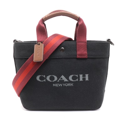 COACH コーチ トート 20・カラーブロック トートバッグ ブラック CU299 JIBLK レディース【中古】【美品】