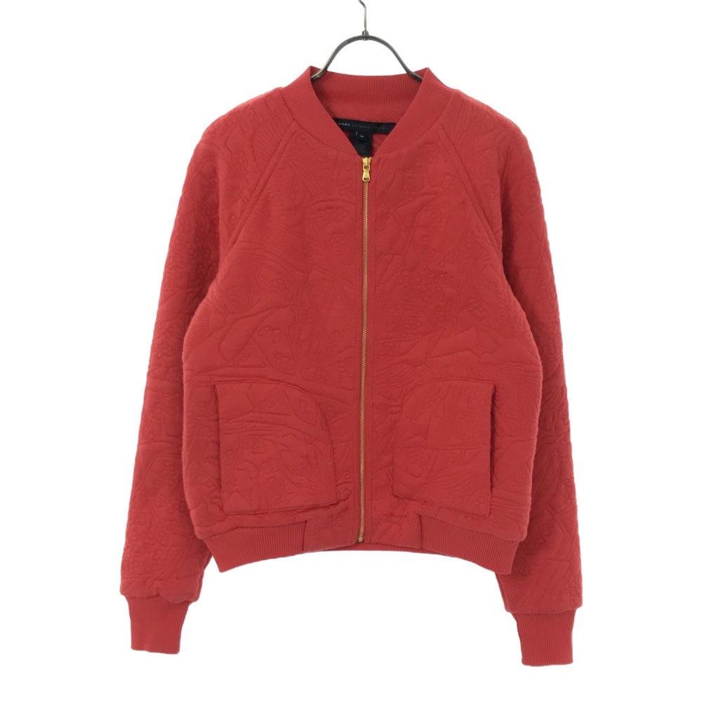 MARC BY MARC JACOBS マークバイマークジェイコブス 花柄 鳥柄 ブルゾン XS レッド系