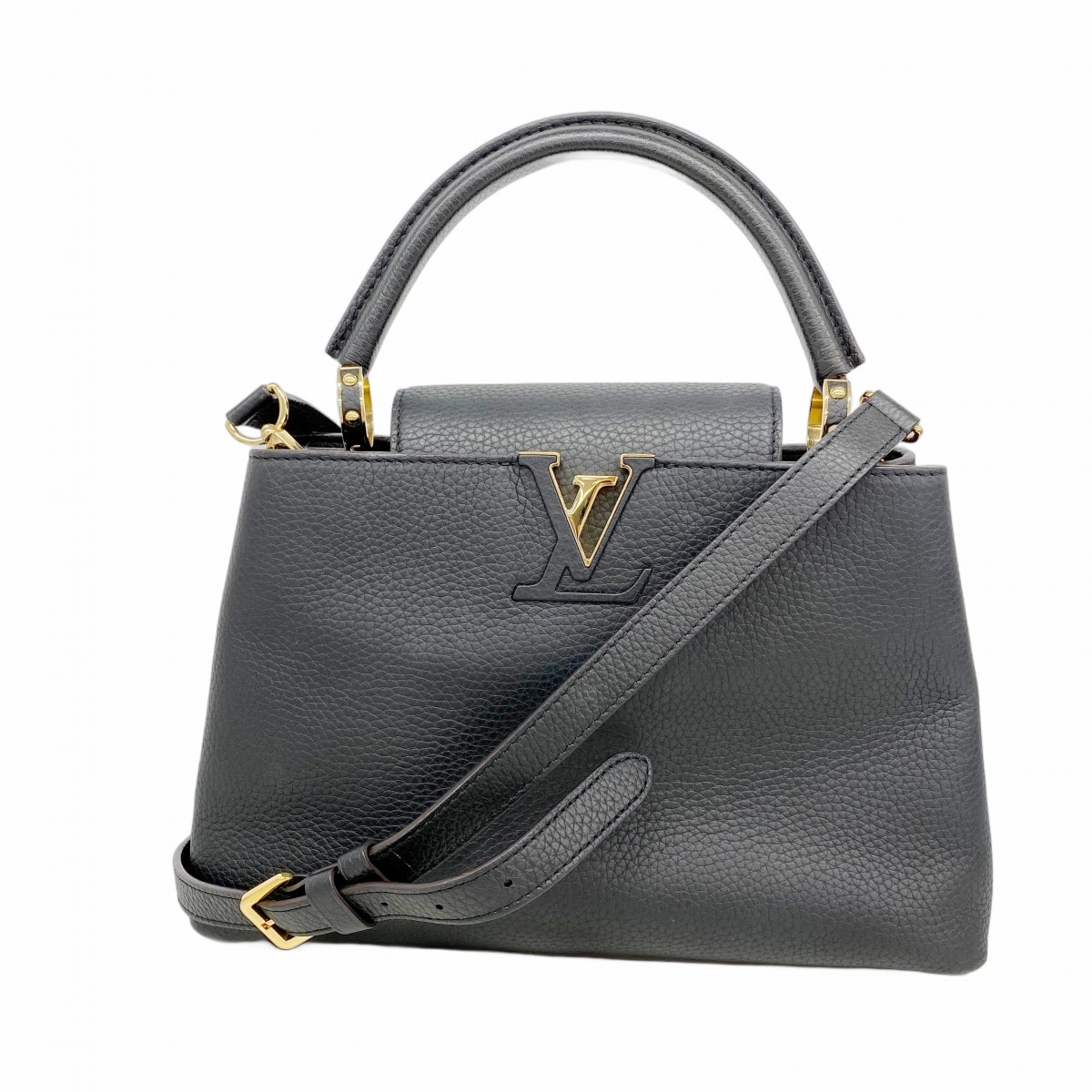 ★最終価格【6da0215】ルイヴィトン ハンドバッグ トリヨン カプシーヌMM M42259 ブラック 2wayバッグ【中古】レディース