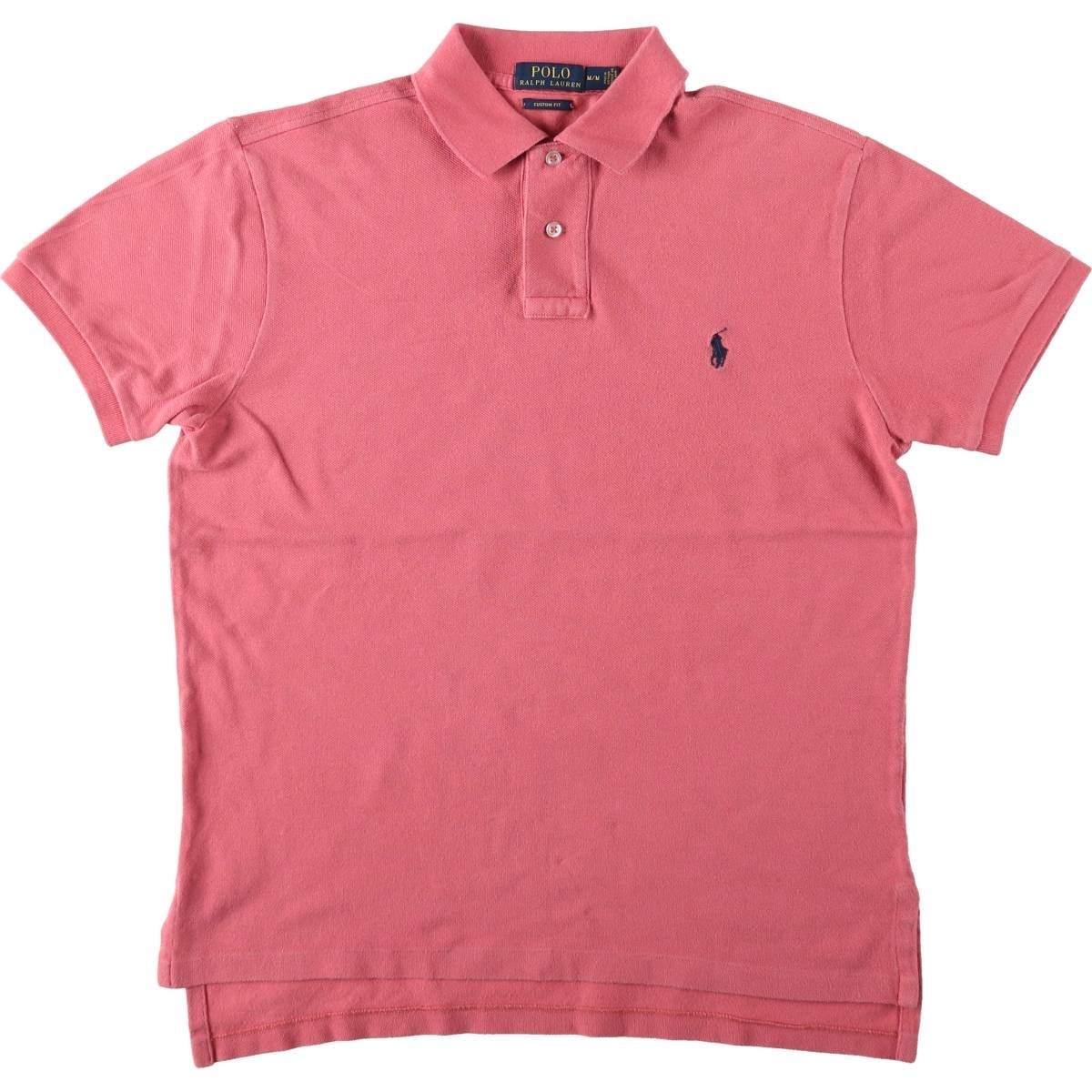 古着 ラルフローレン Ralph Lauren POLO RALPH LAUREN CUSTOM FIT 半袖 ポロシャツ メンズM相当/eaa644249