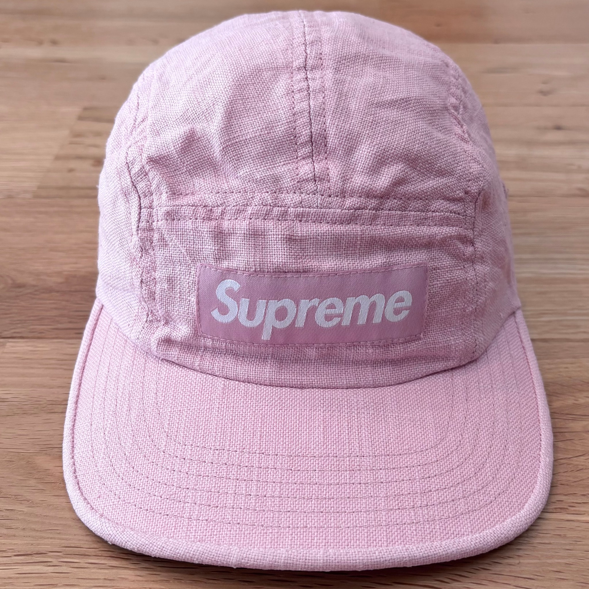 Supreme Linen Camp Cap "Pink"