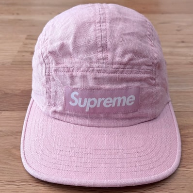 Supreme Linen Camp Cap "Pink"