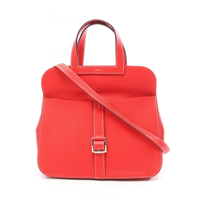 エルメス HERMES アルザン31 ルージュトマト 2WAY ハンドバッグ バッグ トゴ トゴ D刻印(2019年製造) レディース レッド系 【中古】