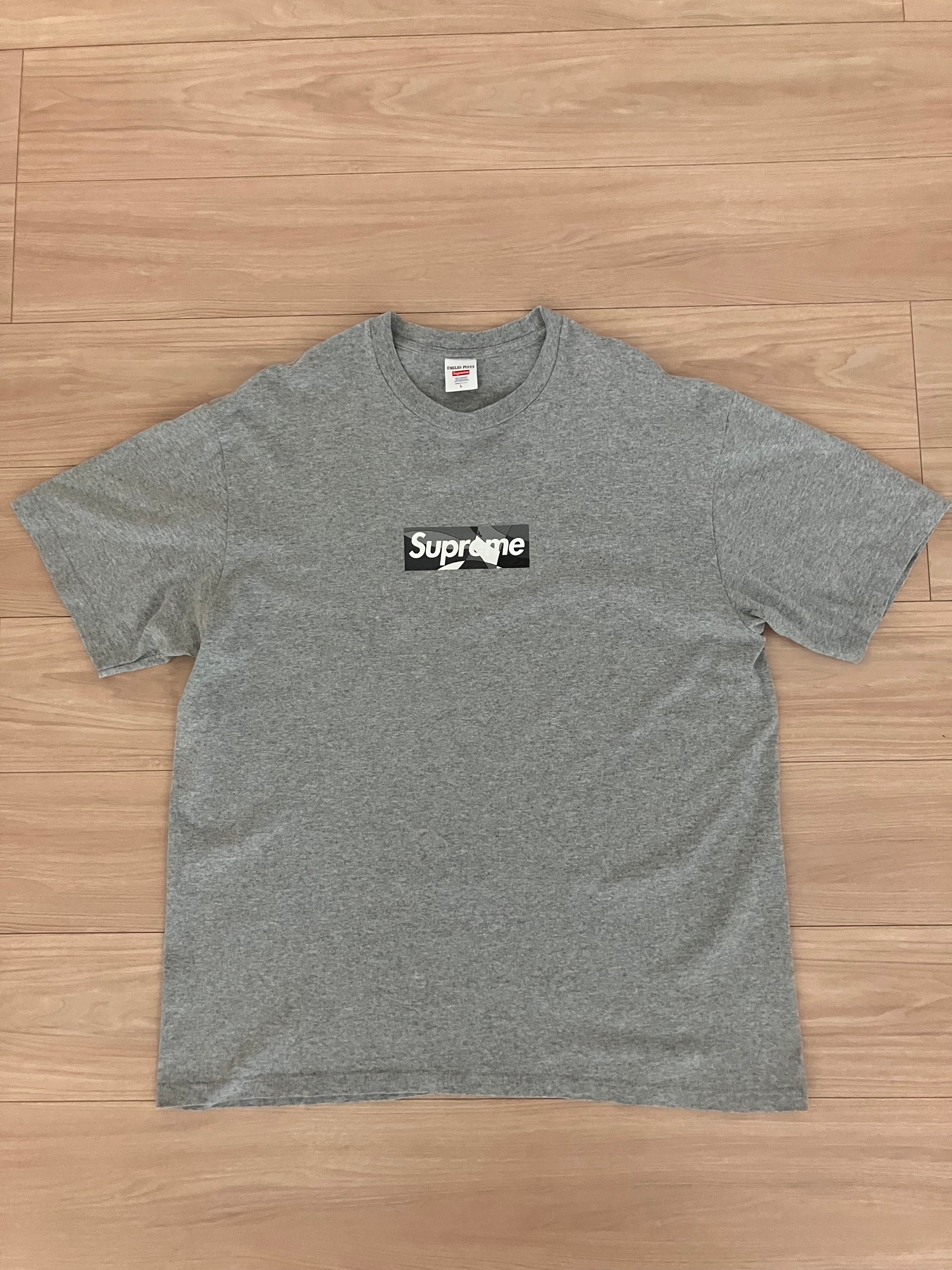 Supreme / Emilio Pucci® Box Logo Tee "Grey/Black"