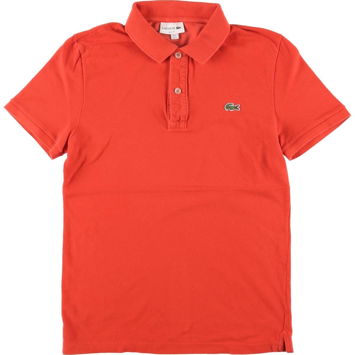 古着 ラコステ LACOSTE SLIM FIT 半袖 ポロシャツ レディースS相当/eaa558047