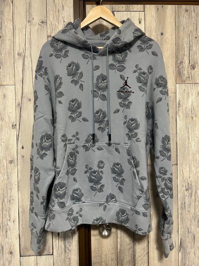 Jordan A ma maniere Allover Print Fleece Hoodie "Obsidian Mist"
