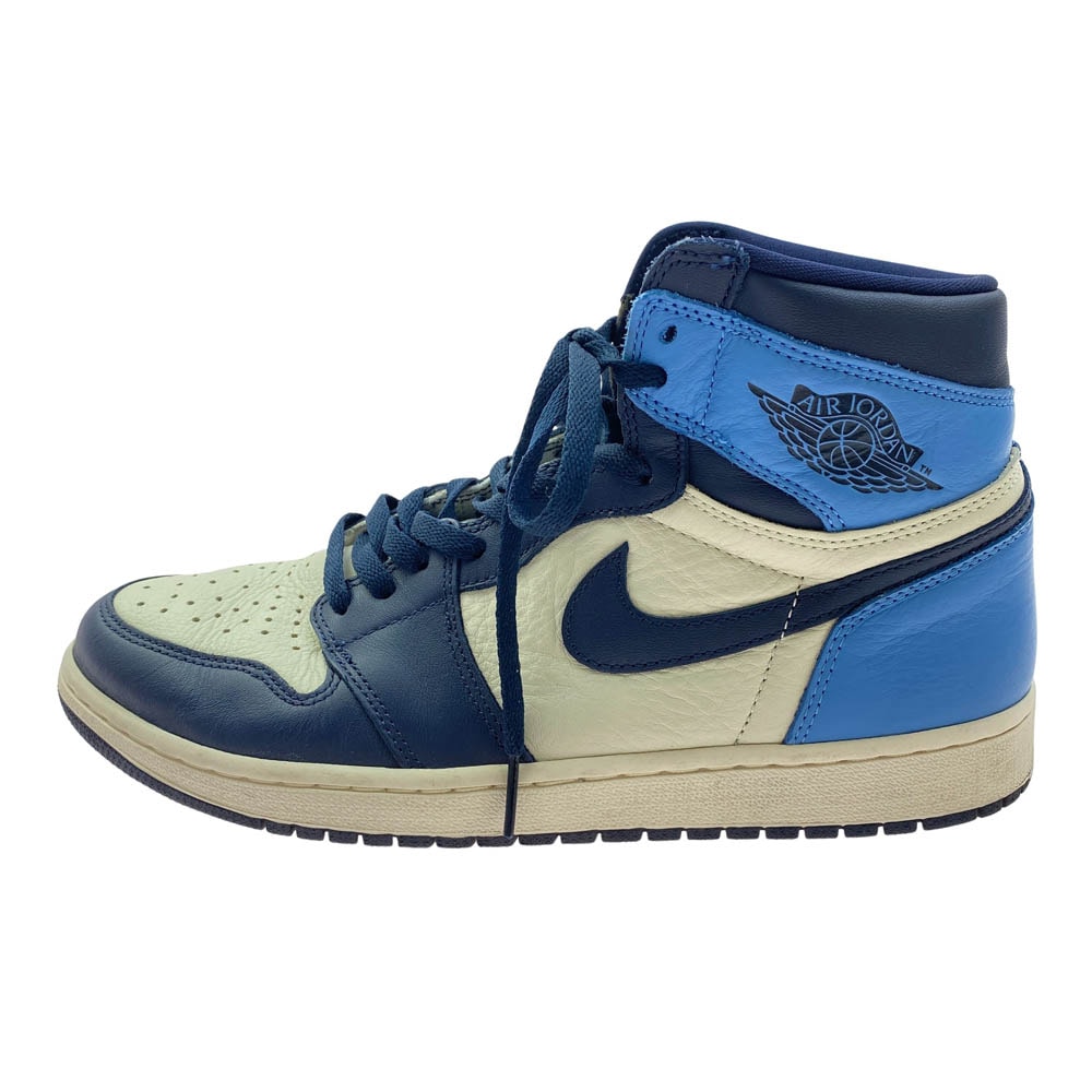 NIKE ナイキ 555088-140 Air Jordan 1 Retro High OG Obsidian/University Blue エアジョーダン1 レトロ ハイ OG オブシディアン/ユニバーシティ ブルー ハイカットスニーカー 【中古】