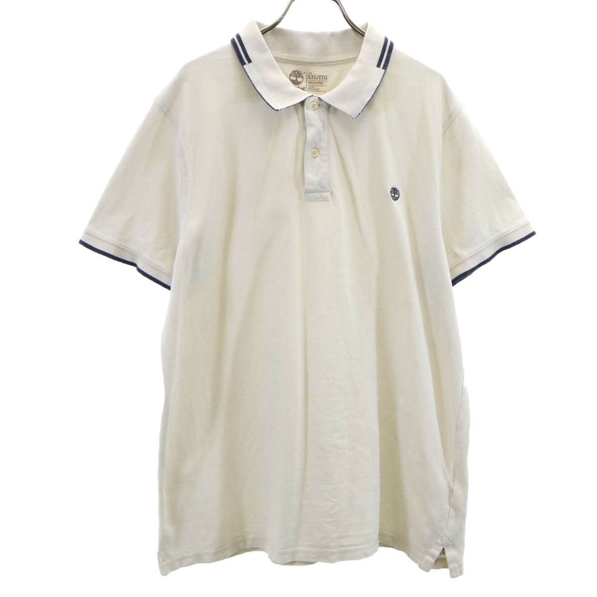 Timberland ティンバーランド 半袖 ポロシャツ XXL グレー系 鹿の子