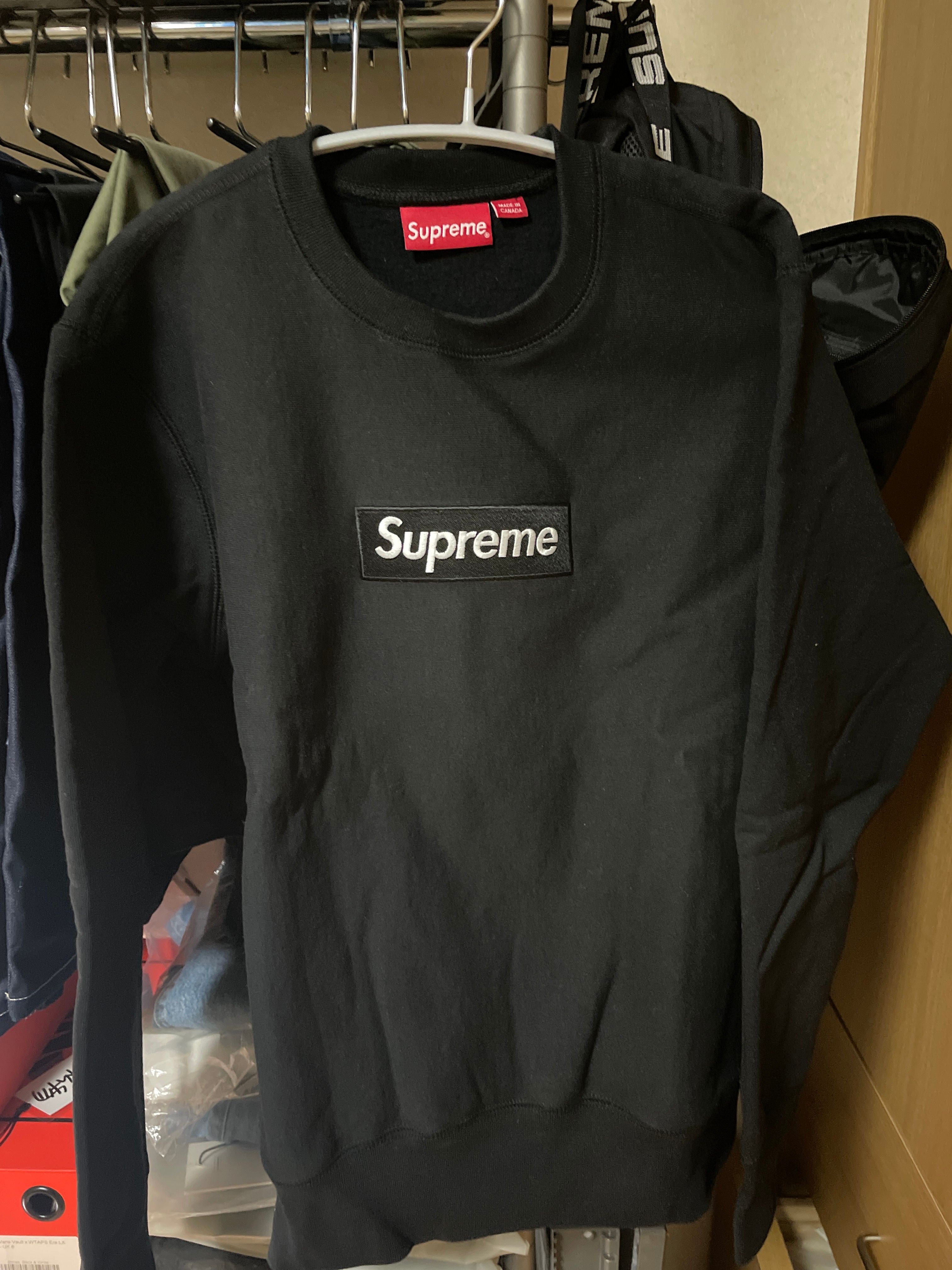 Supreme Box Logo Crewneck Sweatshirt "Black" (18FW)