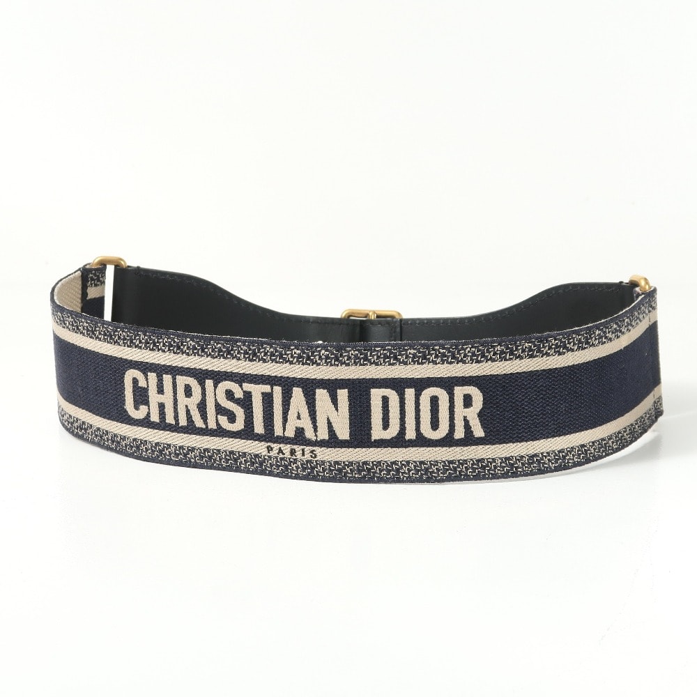 ■美品■Christian Dior クリスチャンディオール ベルト サイズ75 ロゴ刺繍 ブランド古着【中古】20260423/RA8816