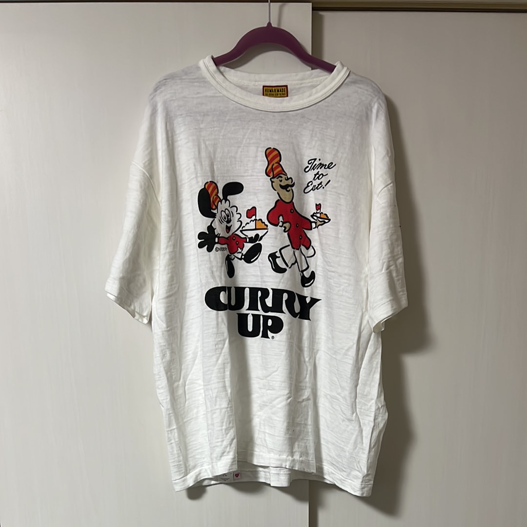 ヒューマンメイド x カリーアップ x ヴェルディ グラフィック Tシャツ "ホワイト"