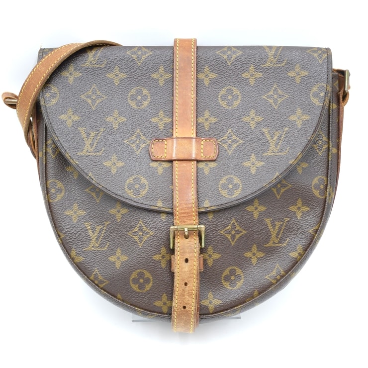 LOUIS VUITTON(ルイヴィトン)シャンティ ヴィンテージ ショルダーバッグ モノグラム キャンバス ブラウン レディース M40647【中古】