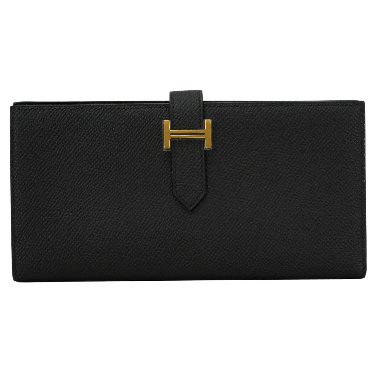HERMES エルメス 長財布 ベアンスフレ 黒 (ブラック) エプソン ゴールド金具 G刻印 新品