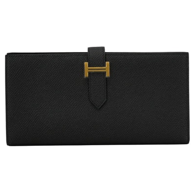 HERMES エルメス 長財布 ベアンスフレ 黒 (ブラック) エプソン ゴールド金具 G刻印 新品