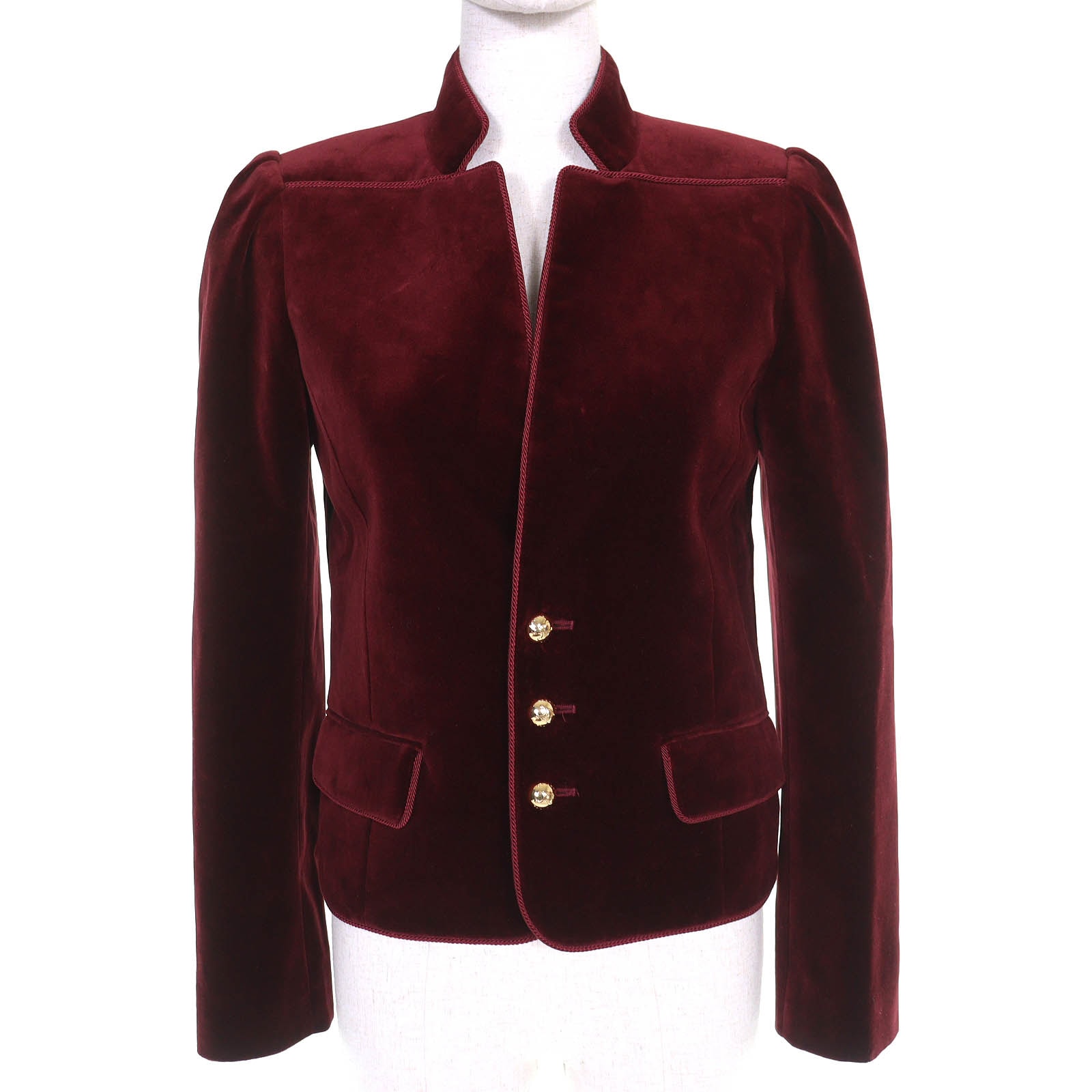 未使用品 セリーヌ トリオンフボタン ベロアジャケット 34 2V41Q933C