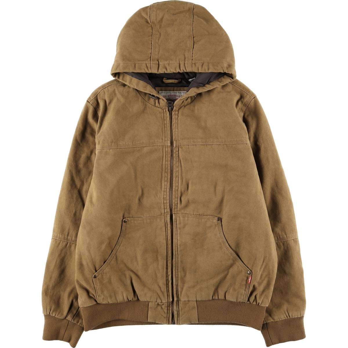 古着 リーバイス Levi's 中綿入り ダックフルジップパーカー メンズL相当/eaa495306