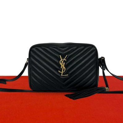 SAINT LAURENT PARIS サンローランパリ ルー YSL ロゴ 金具 レザー ショルダーバッグ ブラック
70198