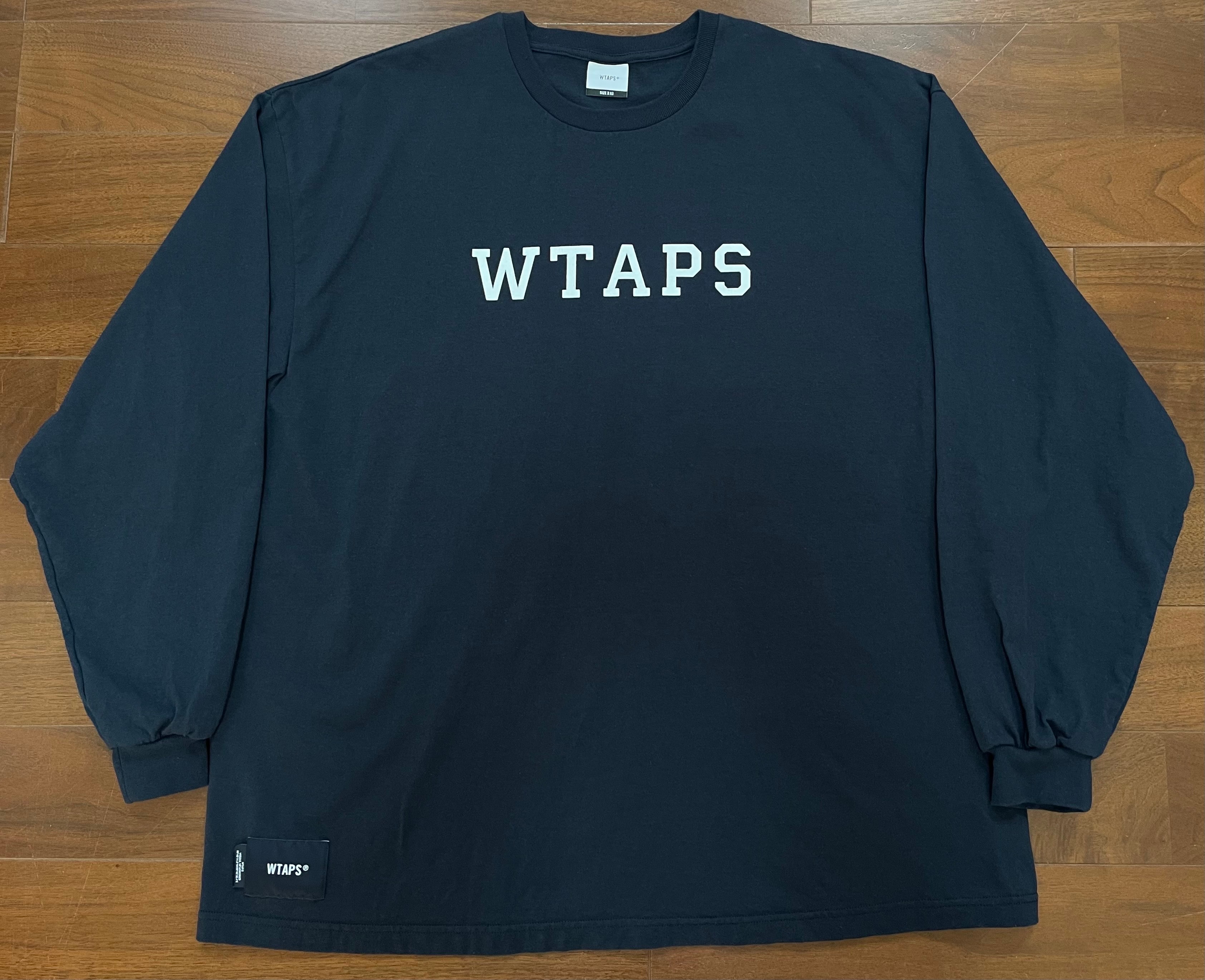 WTAPS College / LS / Cotton "Navy"