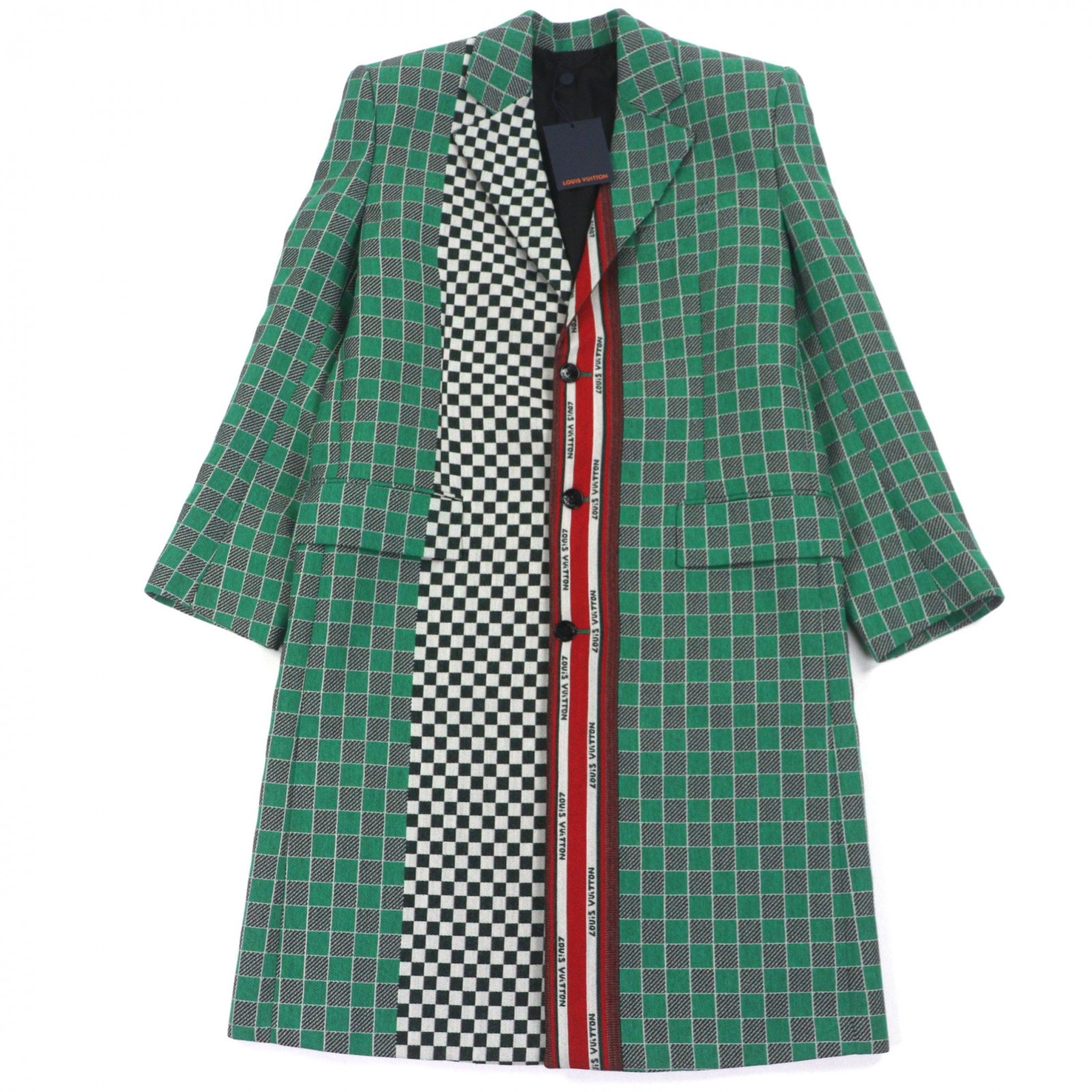 未使用品 ルイヴィトン チェスターコート グリーン メンズ 48 HMC62E