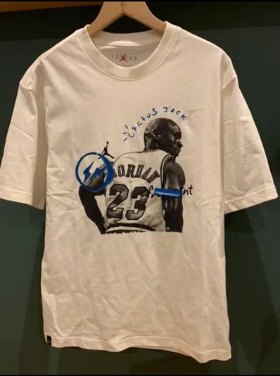 Air Jordan Travis Scott Fragment Tee "White"