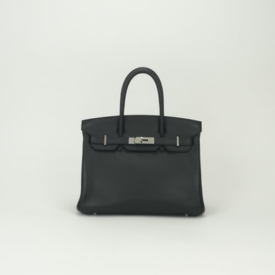 エルメス HERMES バーキン30 バーキン 30 バッグ トートバッグ ヴァッシュリエジェ ノワール Noir ブラック Black 黒 シルバー金具 ハンドバッグ