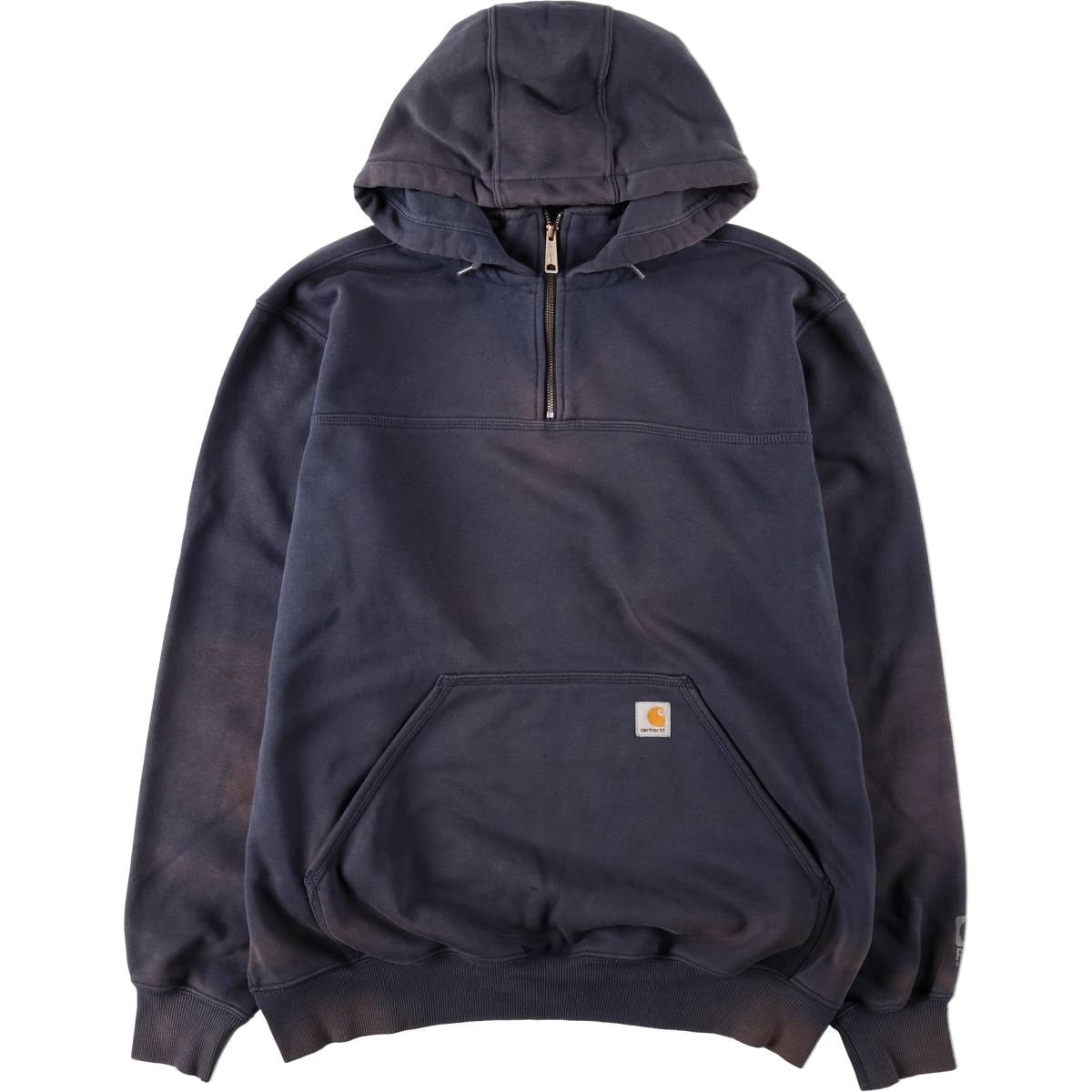 古着 カーハート Carhartt ORIGINAL FIT スウェットハーフジップパーカー メンズL相当/eaa675310