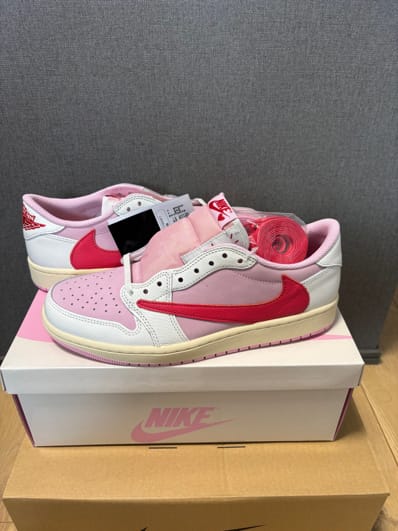 Travis Scott × Nike Air Jordan 1 Retro Low OG "Sail/Tropical Pink"