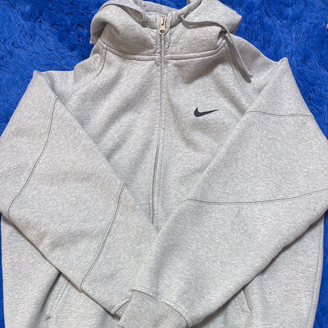 Supreme x Nike Zip Up Hooded Sweatshirt "Heather Grey"