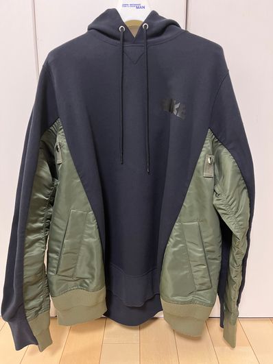 sacai x Nike Lab U NRG Rh Hoodie "Khaki"