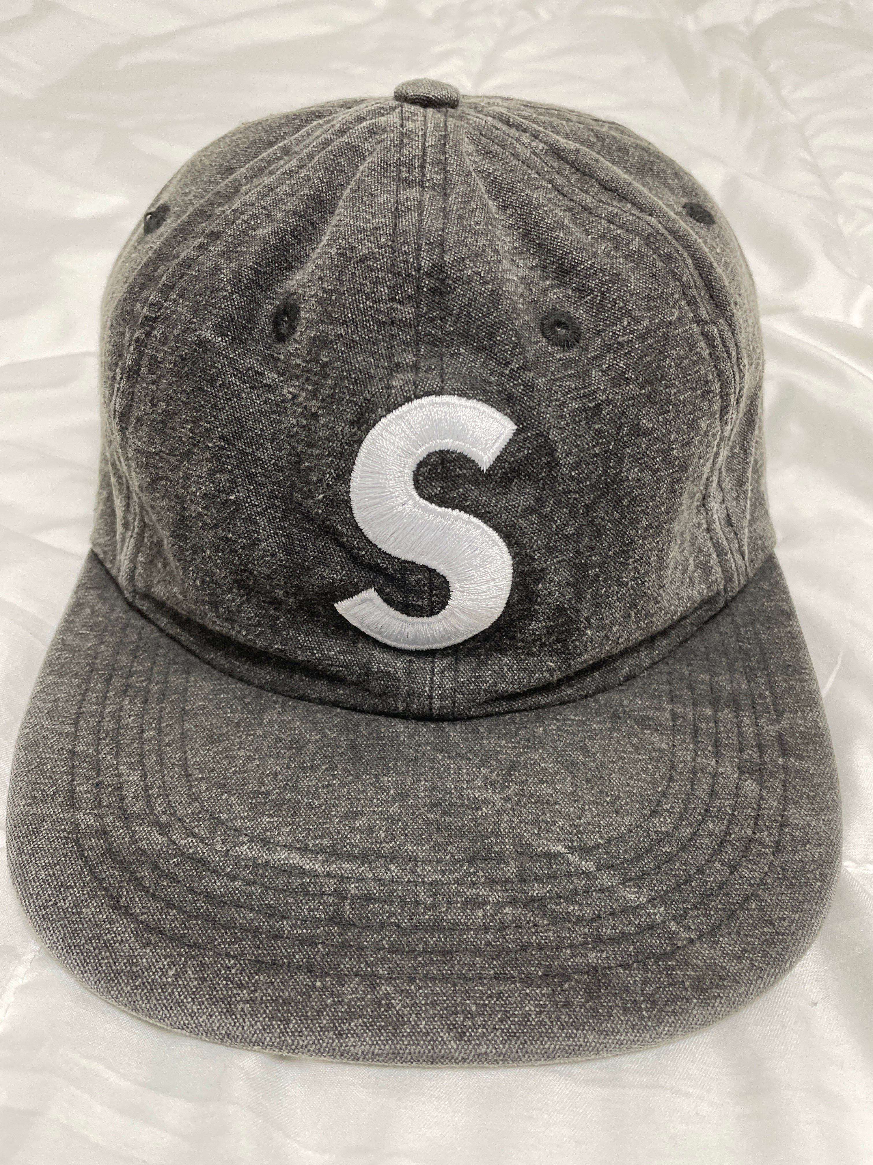 Supreme Washed Chambray S Logo 6-Panel "Black"
