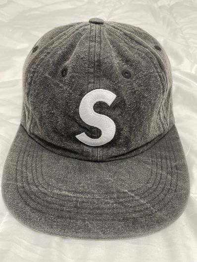 Supreme Washed Chambray S Logo 6-Panel "Black"