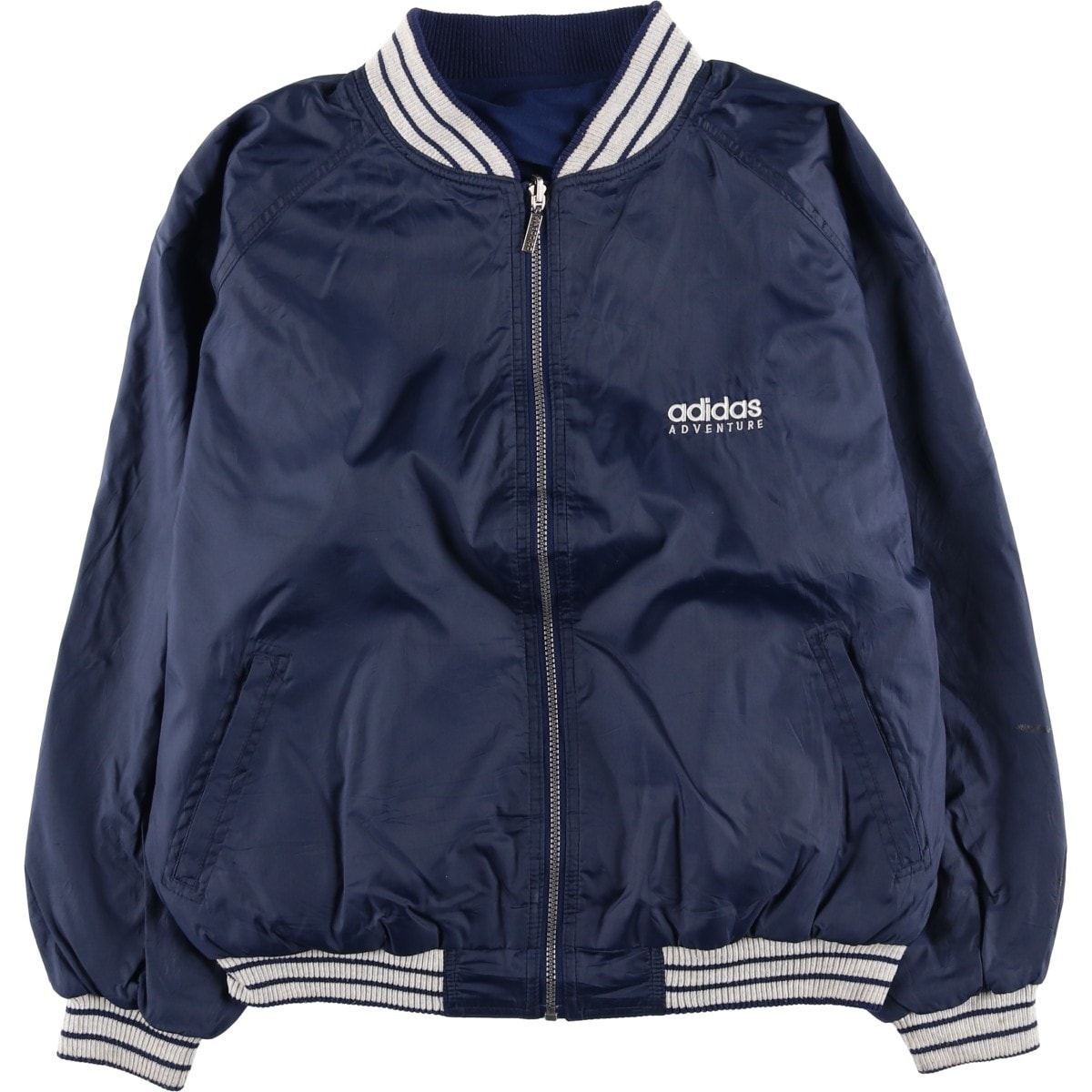 古着 80~90年代 アディダス adidas バックロゴ リバーシブル ナイロンブルゾン メンズXL相当/eaa598583