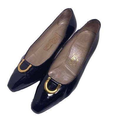 サルヴァトーレフェラガモ Salvatore Ferragamo 5 1/2 C 22.5cm パンプス